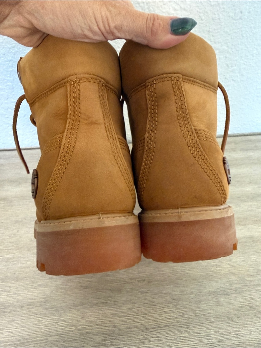 Timberland Premium 6-Inch Waterproof Wheat Nubuck Lace-Up Women's Work Boots - Picture 14 of 15